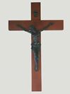 16" Wood Crucifix with Green Patina Style Corpus from Italy