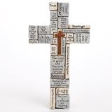 16" Inspirational Verse Crossword Wall Cross