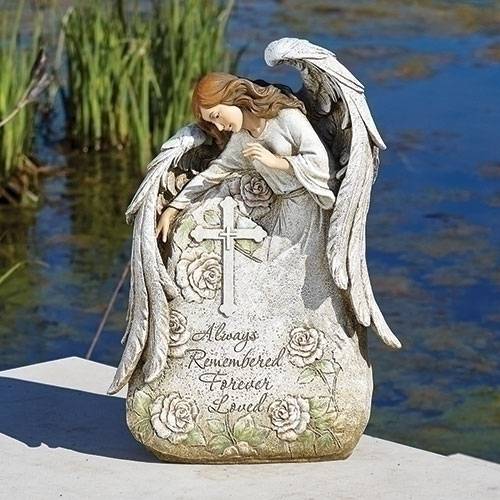 16" Memorial Stone with Angel