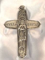 1698U Pectoral Cross Sterling Silver Made In Italy