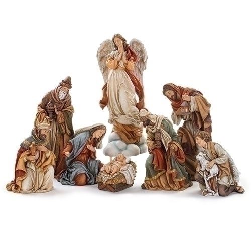17" Tall 7 piece Nativity Set