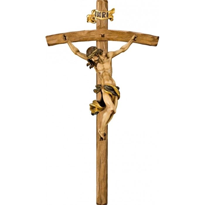 Amazing Saints 1.5 Inch Wooden Crucifix with Metal Corpus and 30 Inch Cord