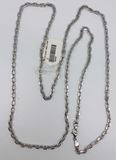 1801B Silver Plate Chain 105Cm Made In Italy