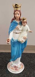 19.75" Our Lady, Help of Christians Ceramic Statue from Italy