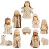 Knit Sweater Nativity Set with 2.5" Tall, Set of 10 Figures 