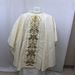 2-83 Damask Chasuble with Velvet Embroidered Design