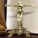 20" Brass Standing Crucifix from Italy