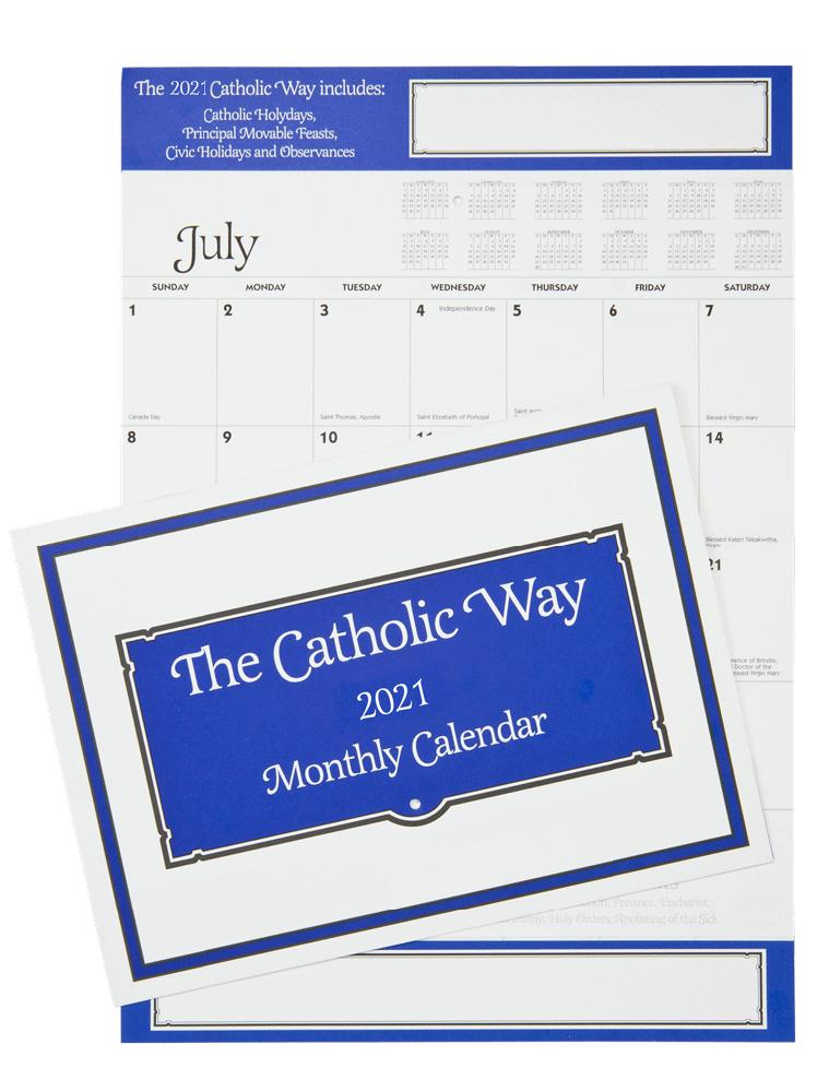 2021 Catholic Way Calendar