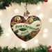 2023 First Christmas Heart Glass Ornament