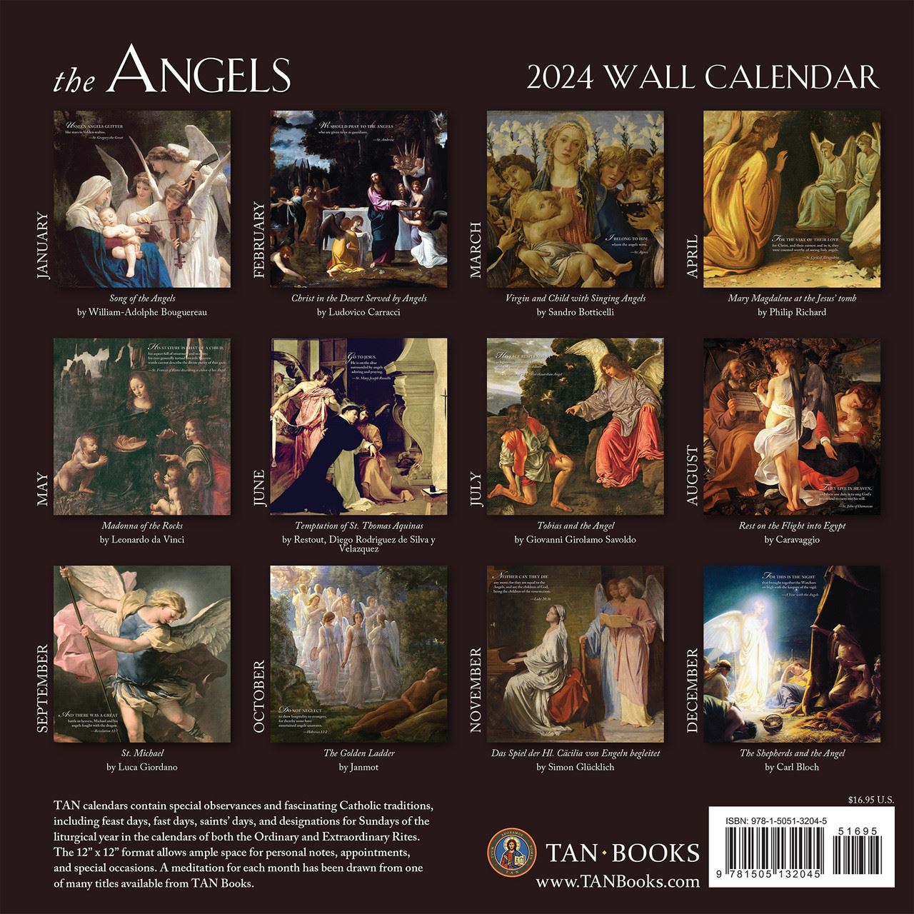 2024 Angels Wall Calendar   3255 B  51591.1688584605 1  