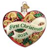 2024 First Christmas Heart Glass Ornament