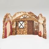 22" wide Lighted Nativity Backdrop for 5" Scale Figures