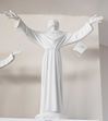 St. Francis 24.5" Alabaster Statue from Italy