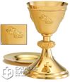 24kt Gold Plate Chalice with Paten OR Ciborium