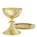 24kt Gold Plated Chalice and Paten - 120325