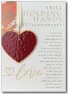 25th Wedding Anniversary Heart Ornament in Gift Box