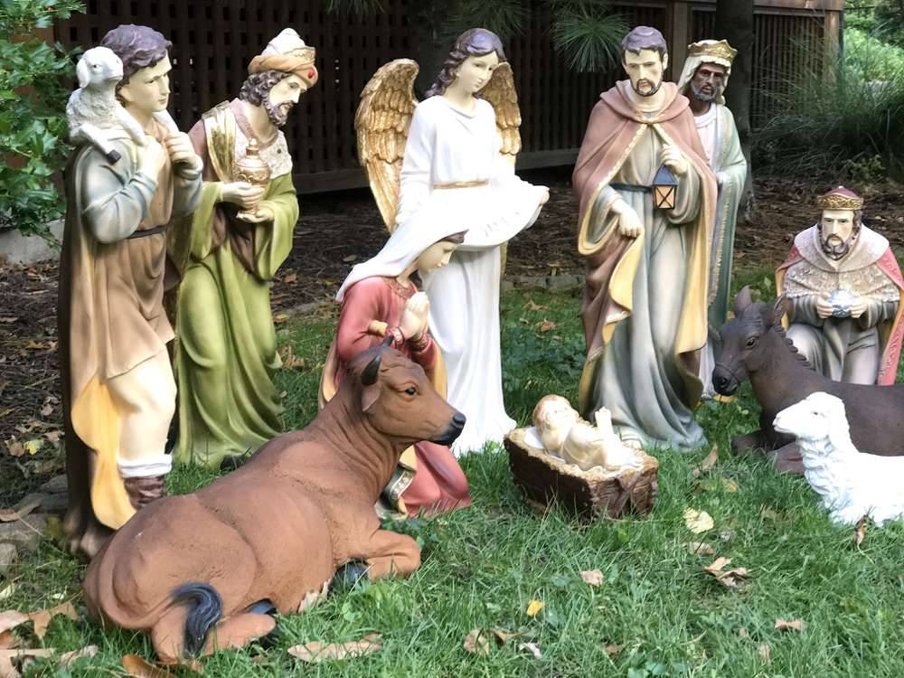 Large Yard Nativity Scene, 27in, 12 Piece Indoor Or Outdoor Nativity Set