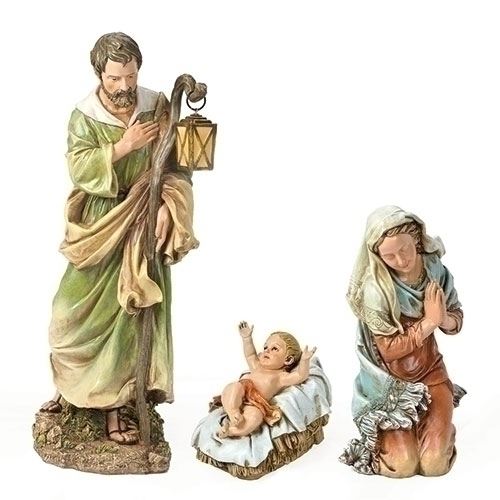 27" Scale Holy Family Figure Set, Full Color