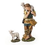 27" Scale Shepherd and Lamb, Full Color 
