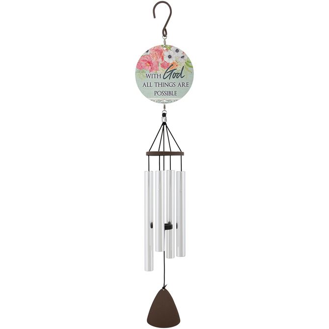 27 inch All Things Are Possible Windchime