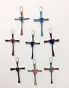 Stained Glass 3.25" Wall Cross from Mexico