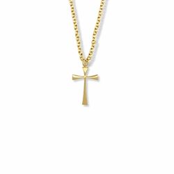 3/4 Inch 14K Gold Filled Maltese Cross Necklace