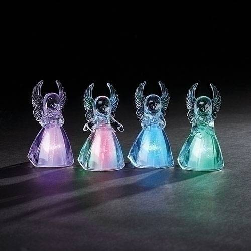 3 75 Asst Led Lighted Angel Figurines Sold Each