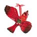 3" Acrylic Cardinal Ornament with Story Card Memorial Always Near