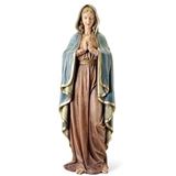 3 Mary Madonna Statue Fiberglass - Resin 37.5" Tall