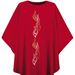 3276 Washable Red Dupion Chasuble with Holy Spirit Embroidery