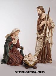 36" Rustic Holy Family