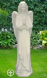 36" Standing Angel Statue, White