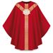 3640 Gothic Chasuble in Red Brugia Fabric with Dove Emblem