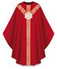 3640 Gothic Chasuble in Red Brugia Fabric with Dove Emblem