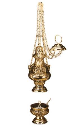 3711 Baroque Censer, Boat and Spoon