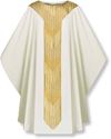 3851 Gothic Chasuble in White Cantate Fabric