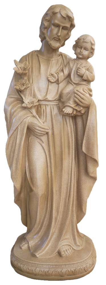 39" St Joseph Statue - Stone Finish
