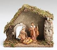 Fontanini 3 Piece Nativity Starter Set with Stable