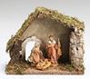Fontanini 3 Piece 5" Scale Nativity Starter Set with Stable