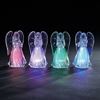 Assorted Colorful Acrylic 4.25" LED Angel Figurines, Sold Each