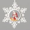 Kneeling Santa Snowflake Ornament