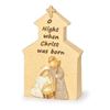 O Night When Christ was Born 4.7" Church Plaque with Holy Family