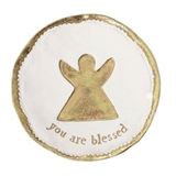 4" Blessing Trinket Tray with Angel "You Are Blessed"