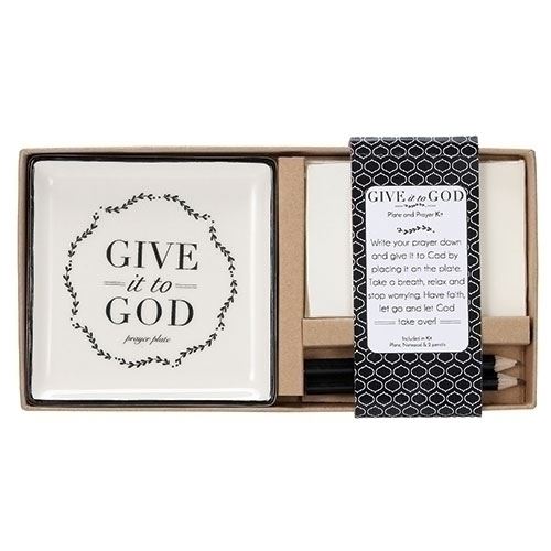 4" Give it to God Prayer Tray