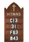 4290T Hymn Board Wall Mount
