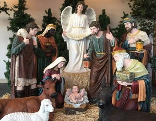 48 Inch Heavens Majesty Large Nativity Scene, 12 Piece Indoor or Outdoor Nativity Set