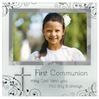 First Communion Frosted Glass Frame