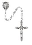 4mm All Sterling Silver Rosary