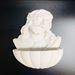 5.5" Sacred Heart of Jesus Alabaster Holy Water Font from Italy - 33432