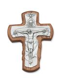 5.5" Trinity Crucifix On Wood